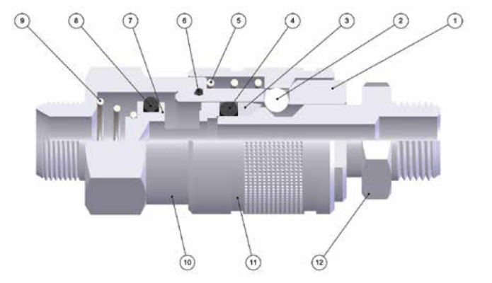AIGNEP - 120 B-12 Series Automatic Quick Couplings