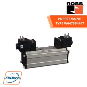 ROSS-POPPET VALVE - SERIES W46 ISO 3 HIGH TEMPERATURE COIL 24 VDC TYPE-W6476B4407