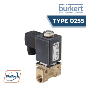 โซลินอยด์วาล์ว 2/2 ทาง 24V DC ทองเหลือง, สแตนเลส ยี่ห้อ Burkert