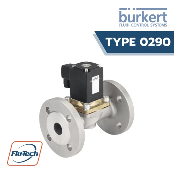 Burkert Thailand - Type 0290 Servo-assisted 2/2 way diaphragm valve