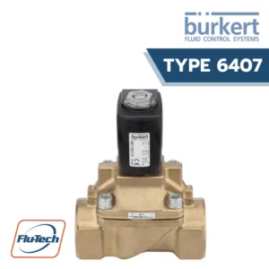 Burkert Thailand - Type 6407 Servo-assisted 2-2 way piston valve