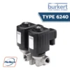 High Pressure Solenoid Valve (โซลินอยด์วาล์วแรงดันสูง) รุ่น 6240 Servo-assisted 2/2 way piston valve