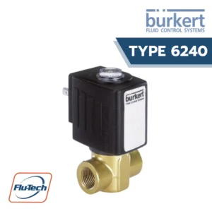 High Pressure Solenoid Valve (โซลินอยด์วาล์วแรงดันสูง) รุ่น 6240 Servo-assisted 2/2 way piston valve