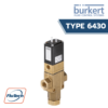 วาล์วลูกสูบช่วยเซอร์โว 3/2 ทาง Burkert Type 6430 Servo-Assisted Piston Valve