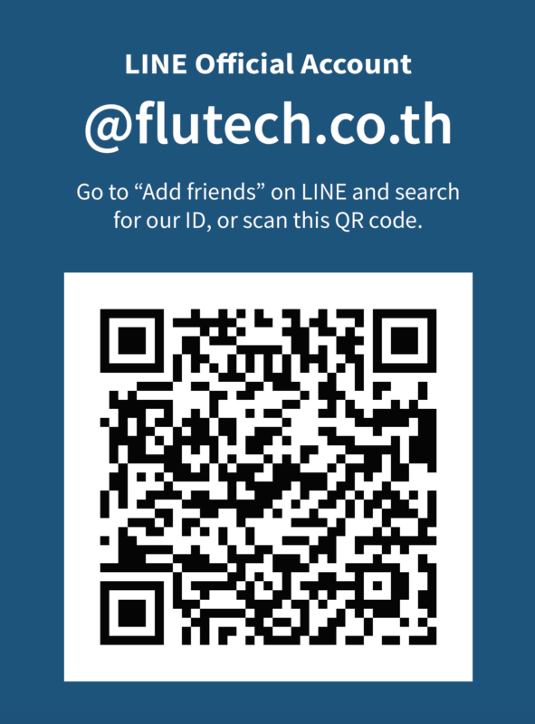 LINE OA @flutech.co.th
