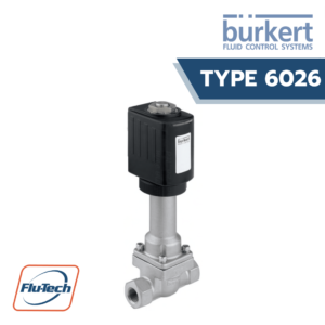 โซลินอยด์วาล์ว 2/2 ทาง BURKERT - TYPE 6026 - Plunger valve, 2:2-way, direct-acting BURKERT THAILAND FLUTECH