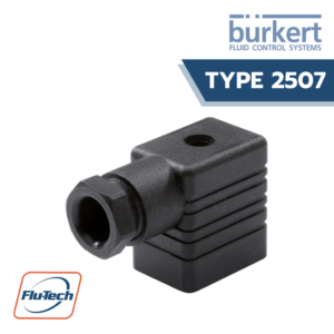 burkert - type 2507 - Cable plug - industry standard plug Form B Flutech Burkert
