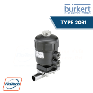 Burkert - Type 2031 - 2-2 Way Diaphragm Valve with Pneumatic Plastic