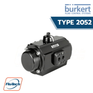 หัวขับลม Pneumatic Rotary Actuator Type 2052 ยี่ห้อ Burkert สำหรับ วาล์วปีกผีเสื้อ (Butterfly Valve) หรือ บอลวาล์ว (Ball Valve) - ตัวแทนจำหน่ายประเทศไทย