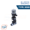 วาล์วไดอะแฟรม 2/2 ทางที่ทํางานด้วยลม Burkert Type 2030