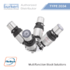 Burkert - Type 2034 - Multifunction block solutions - Burkert Thailand - ตัวแทนจำหน่ายอย่างเป็นทางการ - บริษัท ฟลูเทค จํากัด - @flutech.co.th