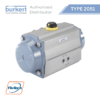 Burkert — Type 2051 - Pneumatic Rotary Actuator - Flutech Thailand