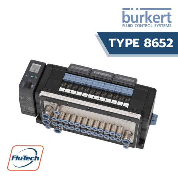 Burkert – Type 8652 – AirLINE Optimized Valve Island for Process Automation - Flu-Tech Thailand - Authorized Distributor