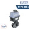 Burkert Type 8804 - Ball Valve/Butterfly Valve with Electrical Rotary Actuator บอลวาล์ว และ วาล์วปีกผีเสื้อติดหัวขับลม