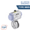 Burkert Type 8804 - Ball Valve/Butterfly Valve with Electrical Rotary Actuator บอลวาล์ว และ วาล์วปีกผีเสื้อติดหัวขับลม