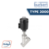 พิสตั้นวาล์ว 2/2 ทาง ควบคุมด้วยลม Type 2000 - Pneumatically operated 2/2 way angle seat valve CLASSIC Flu-Tech Thailand Burkert Authorized Distributor