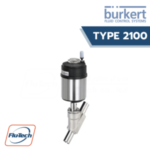 Type 2100 - Pneumatically operated 2/2-way angle seat valve ELEMENT for decentralized automation Burkert Thailand Flu-Tech