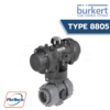 Burkert Type 8804 - Ball Valve/Butterfly Valve with Electrical Rotary Actuator บอลวาล์ว และ วาล์วปีกผีเสื้อติดหัวขับลม