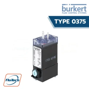 Burkert Type 0375 - 2/2 or 3/2-way pneumatic rocker valve