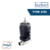 Burkert-Type 2731 diaphragm valve with pneumatic position-actuator in plastic ( Type Classic )