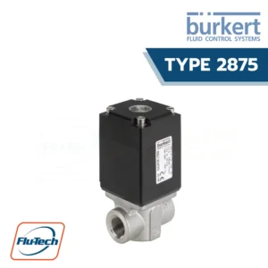 Burkert-Type 2875 - Direct-acting 2 way standard solenoid control valve