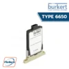 Burkert-Type 6650 - 2-2 way Flipper-Solenoid Valve with separating diaphragm