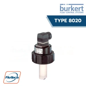 Burkert-Type 8020 - Insertion flowmeter with paddle wheel for continuous flow measurement