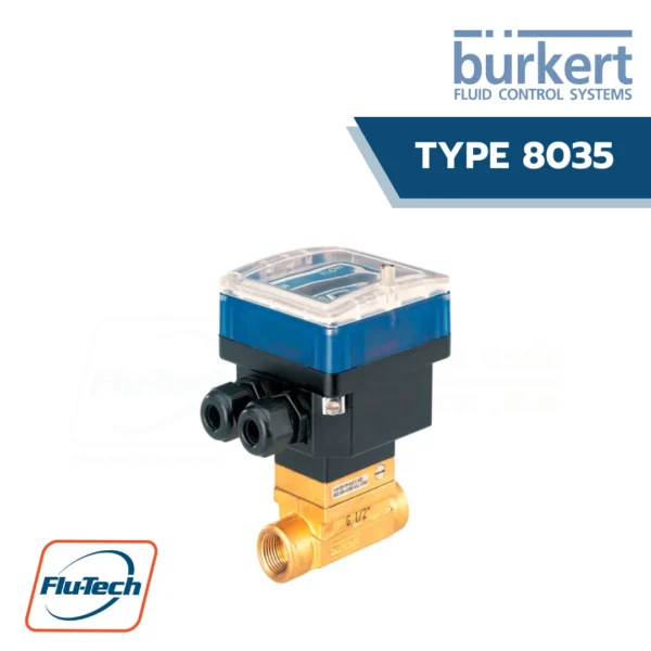Burkert-Type 8035 - Inline flowmeter or batch controller with paddle wheel