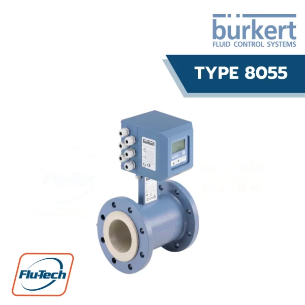 Burkert-Type 8055 - Electro-magnetic flowmeter with a flange