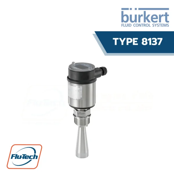 Burkert-Type 8137 - Radar level meter for higher pressure ranges