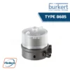 Burkert-Type 8685 - Control- and feedback head for integrated mounting on Robolux valves Type 2036