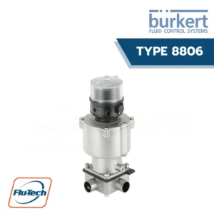 Burkert-Type 8806 - Robolux Multiway Multiport Diaphragm Valve with Control and Feedback Head