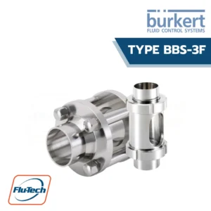 Burkert-Type BBS-3F - Inline flow indicators with weld end and clamp connection