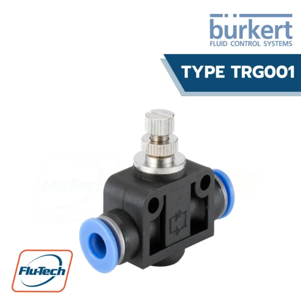 Burkert-Type TRG001 - Flow restrictor, flow restrictor silencer, control valve, double check valve, quick bleed valve