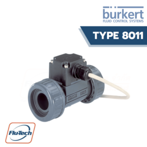 Burkert - Type 8011 - Inline Paddle Wheel Flow Sensor for Continuous Flow Measurement