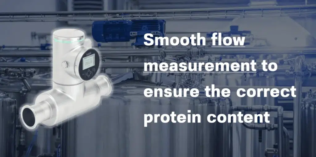 Smooth flow measurement to ensure the correct protein content Burkert Thailand Distributor Flu-Tech Type 8098 FLOWave SAW Flowmeter