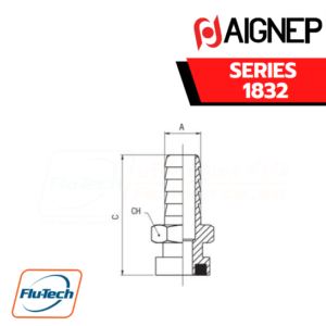 AIGNEP - SERIES 1832 -BAYONET WITH REST