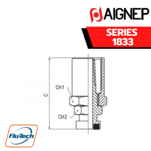 AIGNEP - SERIES 1833 -BAYONET FOR RUBBER HOSE