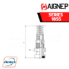 AIGNEP - SERIES 1855 -STRAIGHT FITTING WITH BAYONET CONNECTION + NUT AND SPRING