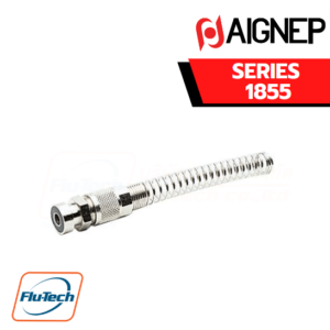 AIGNEP - SERIES 1855 -STRAIGHT FITTING WITH BAYONET CONNECTION + NUT AND SPRING