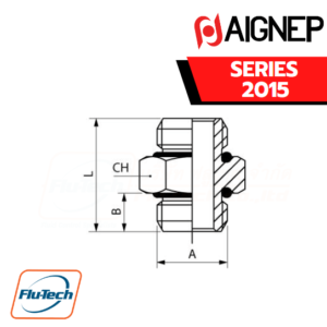 AIGNEP - SERIES 2015 - NIPPLE (PARALLEL) WITH NBR O-RING