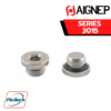 AIGNEP - SERIES 3015 - MALE PLUG (PARALLEL) WITH EXAGON EMBEDDED AND NBR O-RING