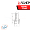 AIGNEP - SERIES 3040 - MALE HOSE ADAPTER (TAPER)