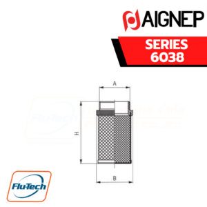 AIGNEP - SERIES 6038 - AISI 304 STRECHED NET FILTER