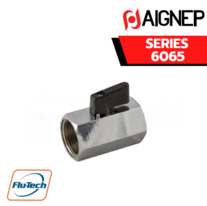 บอลวาล์ว (ball valve) AIGNEP - SERIES 6065 MINI BALL VALVE FEMALE G ISO 228 - FEMALE G ISO 228