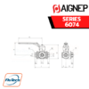 AIGNEP - SERIES 6074 - 3 WAYS BALL VALVE “L” FEMALE G ISO 228