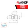 AIGNEP - SERIES 6305 - FEMALE RP ISO 7 - FEMALE RP ISO 7 VALVE - FKM