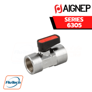 บอลวาล์ว (ball valve) AIGNEP - SERIES 6305 - FEMALE RP ISO 7 - FEMALE RP ISO 7 VALVE - FKM