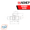 AIGNEP - SERIES 6315 - CW510L - TAPER MALE R ISO 7 - FEMALE RP ISO 7 VALVE