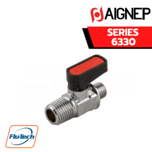 บอลวาล์ว (ball valve) AIGNEP - SERIES 6330 - MALE TAPER ISO 228 - MALE PARALLEL ISO7